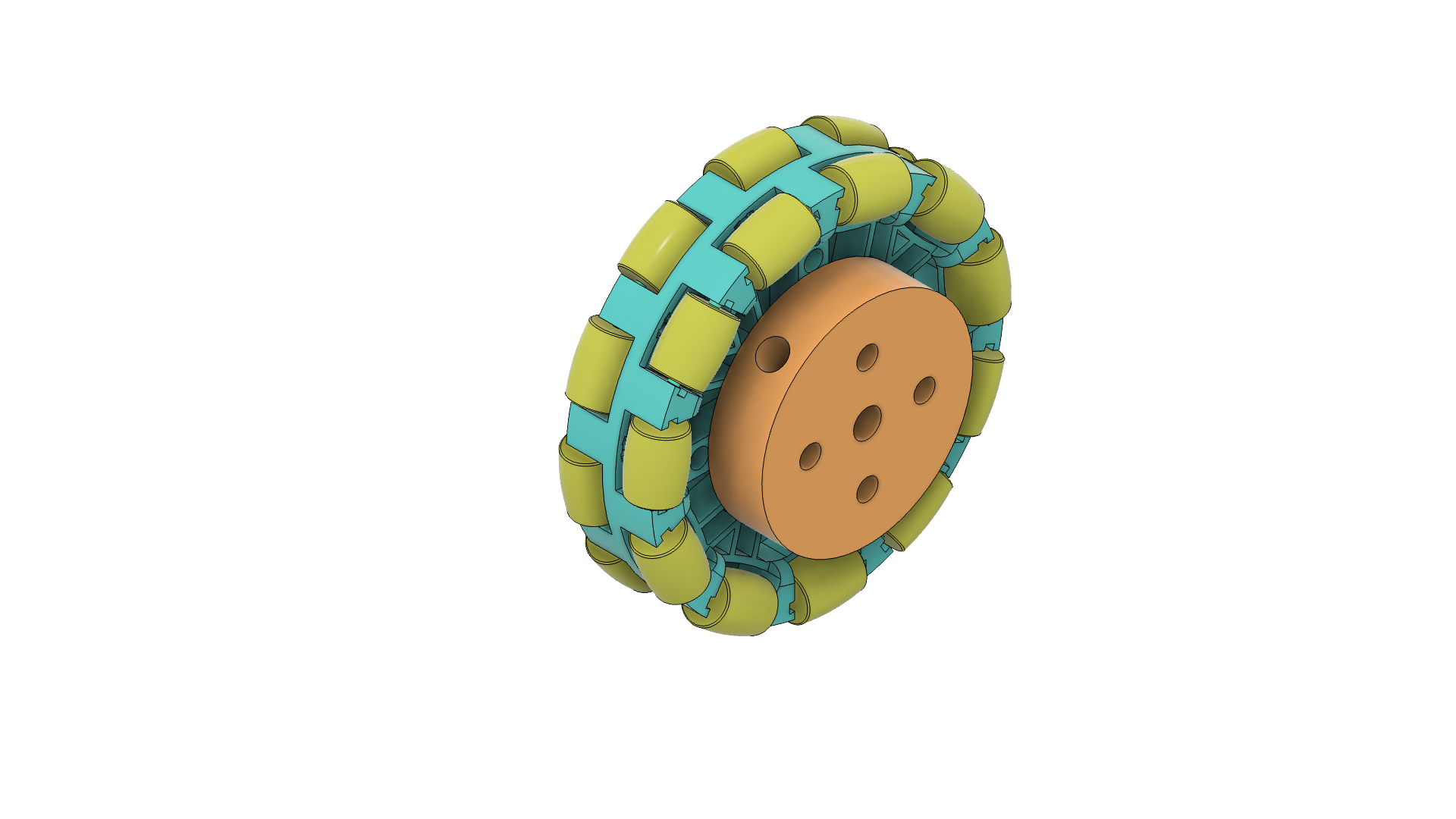 Wheel interface back view